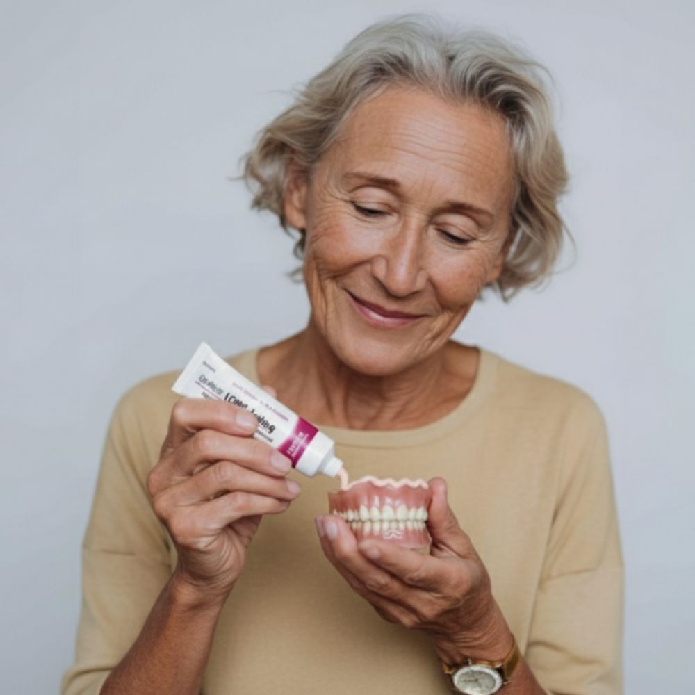 Dentaclean Fix+ : Crème adhésive pour dentiers